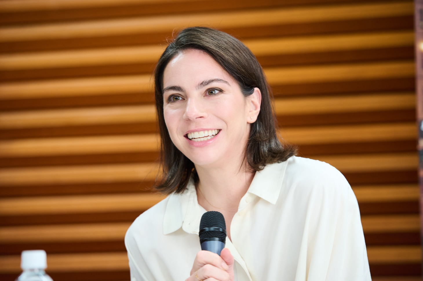 ウィーン国立歌劇場2025年日本公演開幕記者会見より、ハンナ＝エリザベット・ミュラー。（Photo by Yuji Namba）