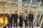 「Performing Arts Base 2025」前夜祭より。左から荻田伍、目黒陽介、野上祥子、MICHInoXの武者匠、前田利昌。©︎東京舞台芸術祭2025