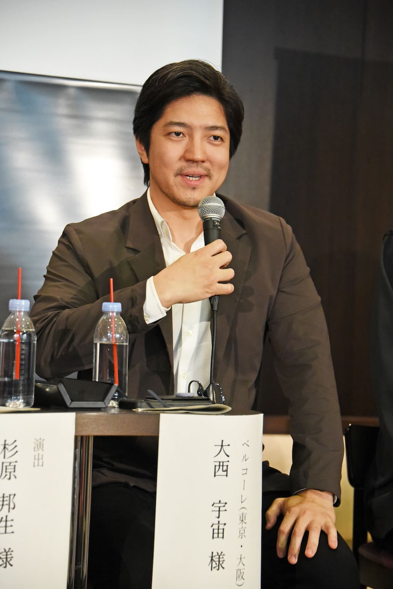 2025年度 全国共同制作オペラ ドニゼッティ作曲 / 歌劇「愛の妙薬」取材会に出席した大西宇宙。