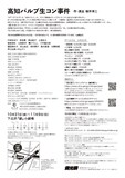 燐光群「高知パルプ生コン事件」東京公演チラシ裏