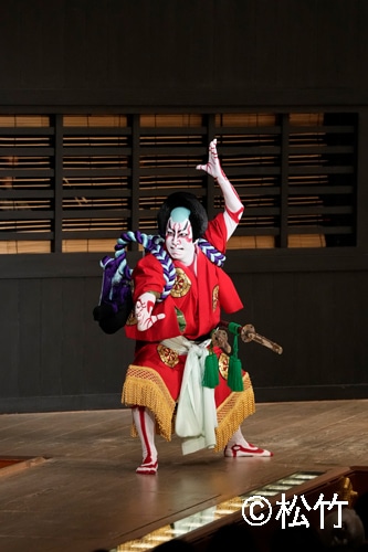 松竹創業百三十周年「錦秋十月大歌舞伎」より、第一部「鳥居前」Bプロの様子。