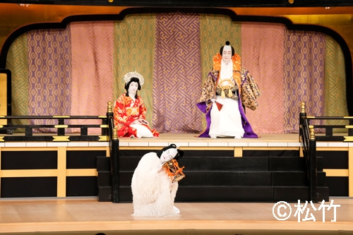 松竹創業百三十周年「錦秋十月大歌舞伎」より、第三部「吉野山」「川連法眼館」Bプロの様子。