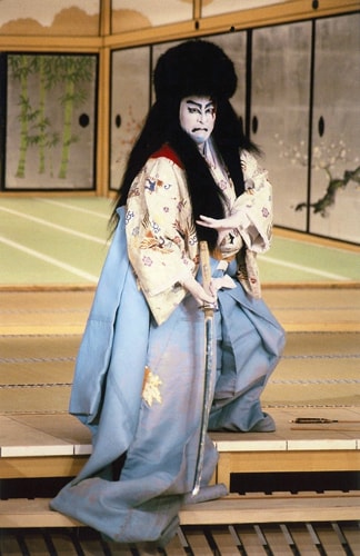 2000年6月 歌舞伎座「源平布引滝 義賢最期」より、片岡仁左衛門演じる木曽先生義賢。