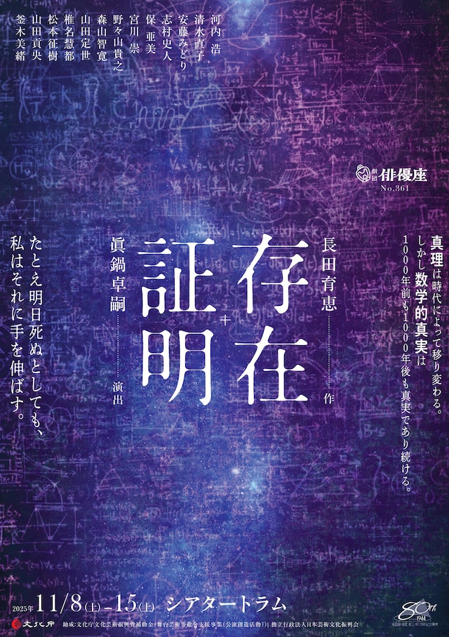 劇団俳優座 No.361「存在証明」チラシ表