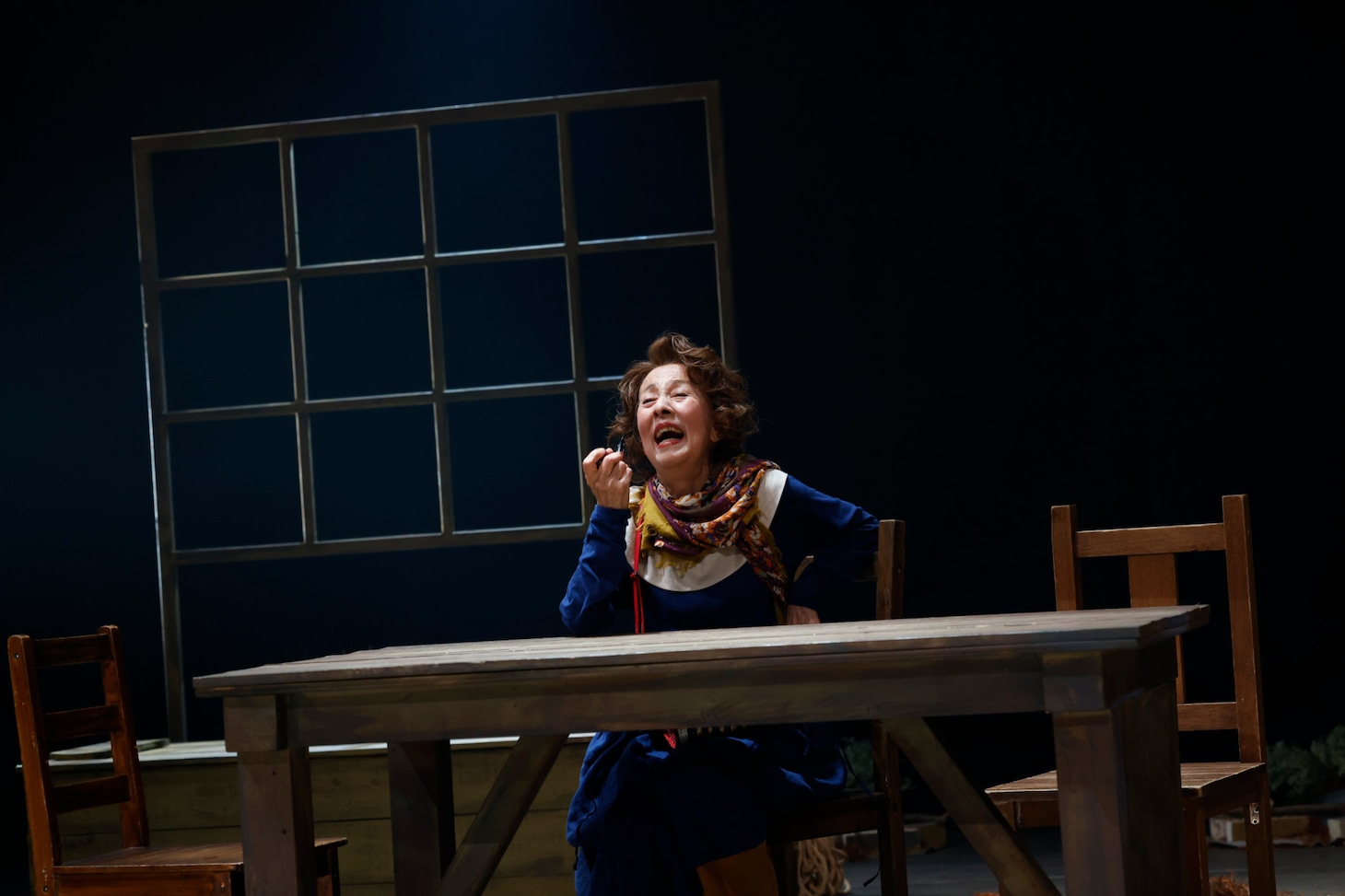 フライングシアター自由劇場 第6回公演「西に黄色のラプソディ」より。（撮影：串田明緒）