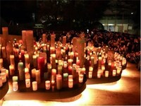 「TOKYO TOWER CANDLE DAYS 2024」の東京タワー キャンドルナイトの様子。