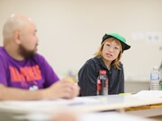 第10回北海道戯曲賞 大賞受賞公演「迷惑な客」稽古の様子。（撮影：原田直樹 / n-foto）