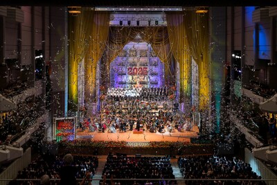 「東急ジルベスターコンサート2024-2025」カウントダウンの様子。（Photo by K.Miura）