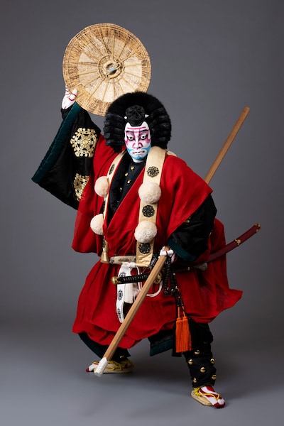 松竹創業百三十周年「吉例顔見世大歌舞伎」昼の部で上演される「御摂勧進帳」より、坂東巳之助扮する武蔵坊弁慶。