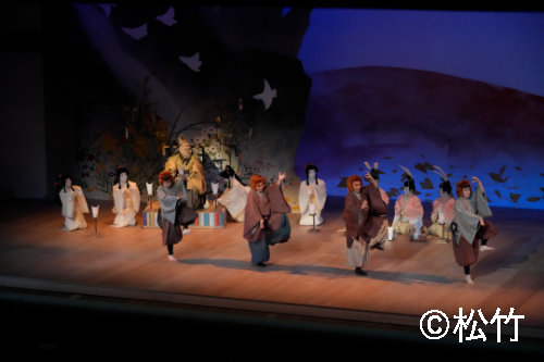 昼の部「鳥獣戯画絵巻」より。