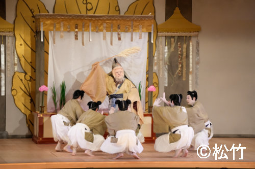 昼の部「鳥獣戯画絵巻」より。