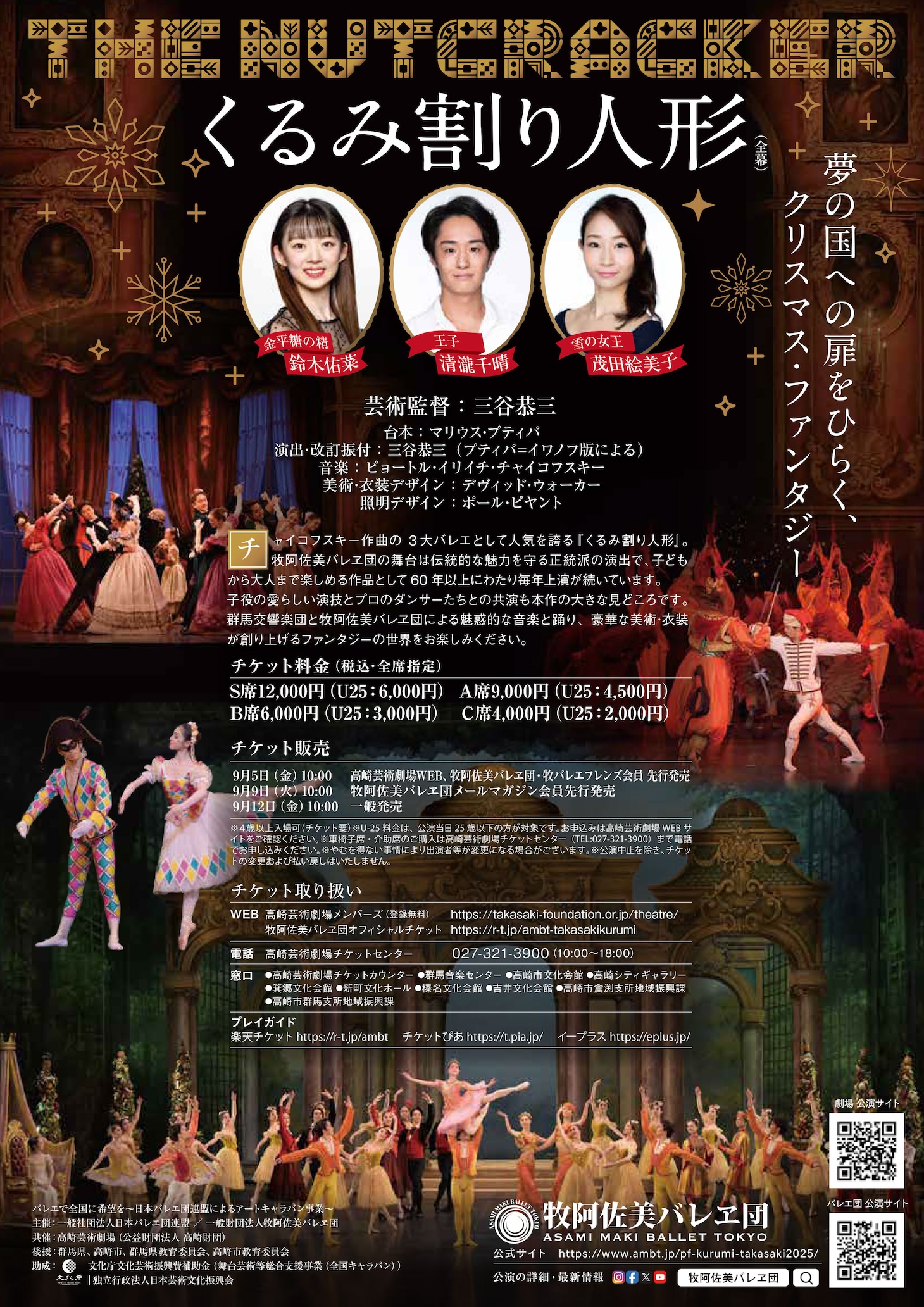 牧阿佐美バレヱ団「くるみ割り人形」群馬公演チラシ裏