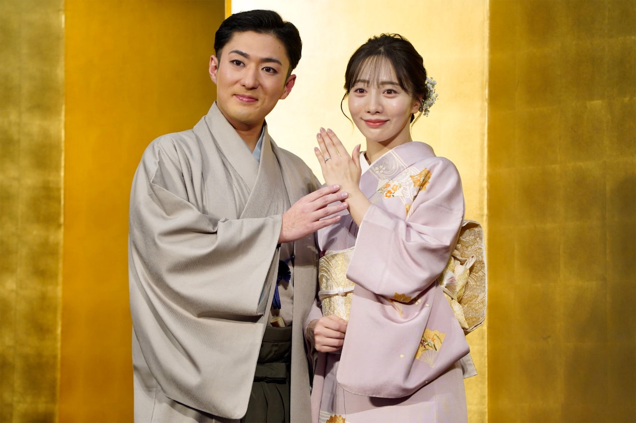 中村橋之助と能條愛未が婚約会見「熱血なところが好き」能條お気に入りの橋之助の役は