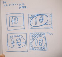 りょこによるスケッチメモ。謎のモワモワした“10th”デザインがある。