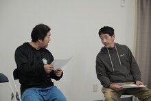 劇団普通「季節」稽古の様子。（撮影：福島健太）