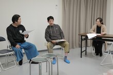 劇団普通「季節」稽古の様子。（撮影：福島健太）