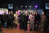 音楽劇「三文オペラ 歌舞伎町の絞首台」記者会見より。（撮影：飯塚麻美）