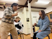 シニア演劇倶楽部 うつろ座 第10回公演「いっぽんのキ」稽古の様子。