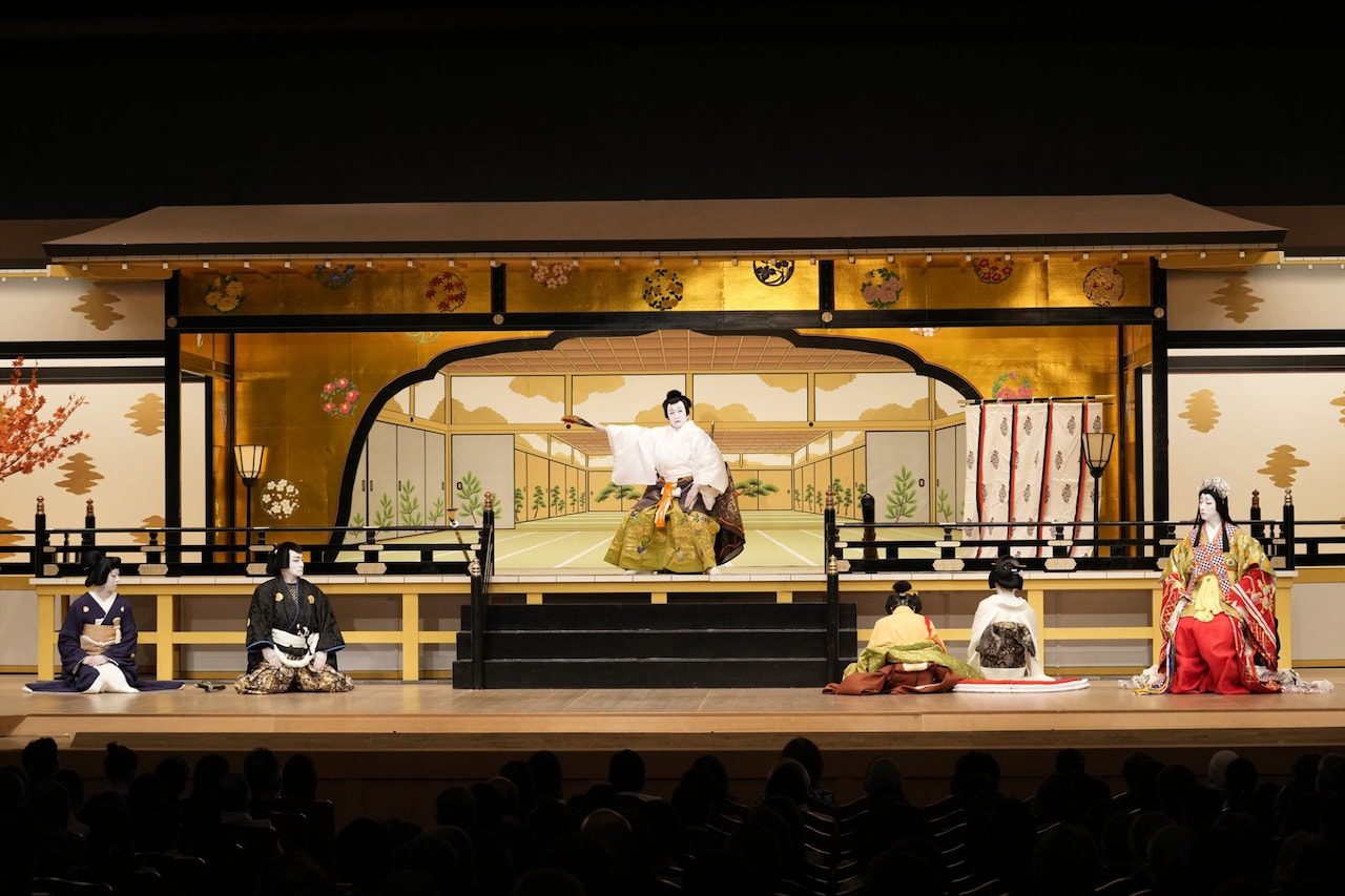 吉例顔見世興行」昼の部より、「一條大蔵譚」の様子。 - 八代目尾上菊