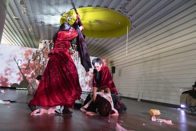 Mr.daydreamer #10「ハムレットマシーン」より。（撮影：齋藤千春）