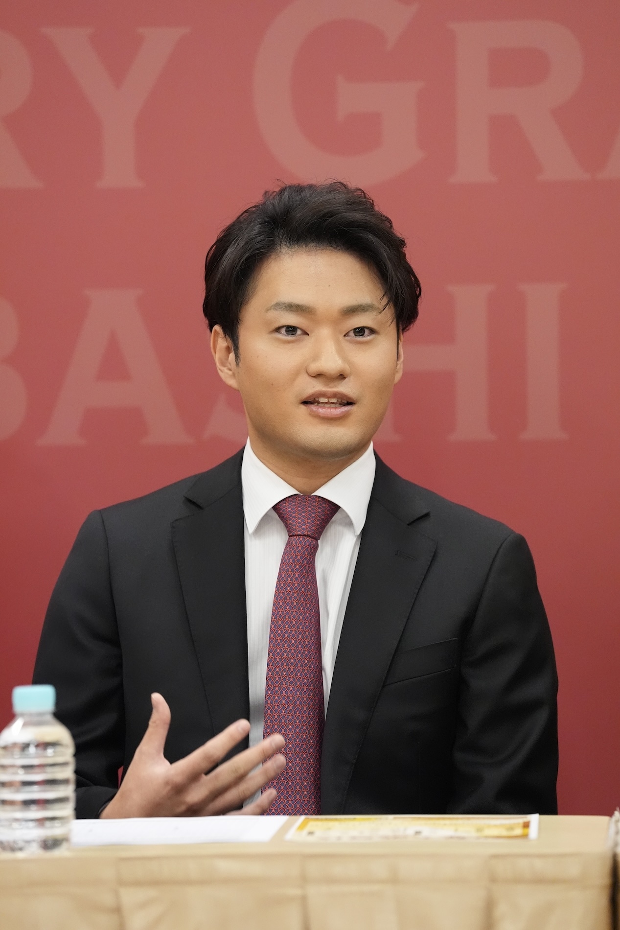 「初春大歌舞伎」会見より、中村福之助。