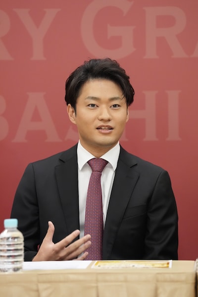 「初春大歌舞伎」会見より、中村福之助。