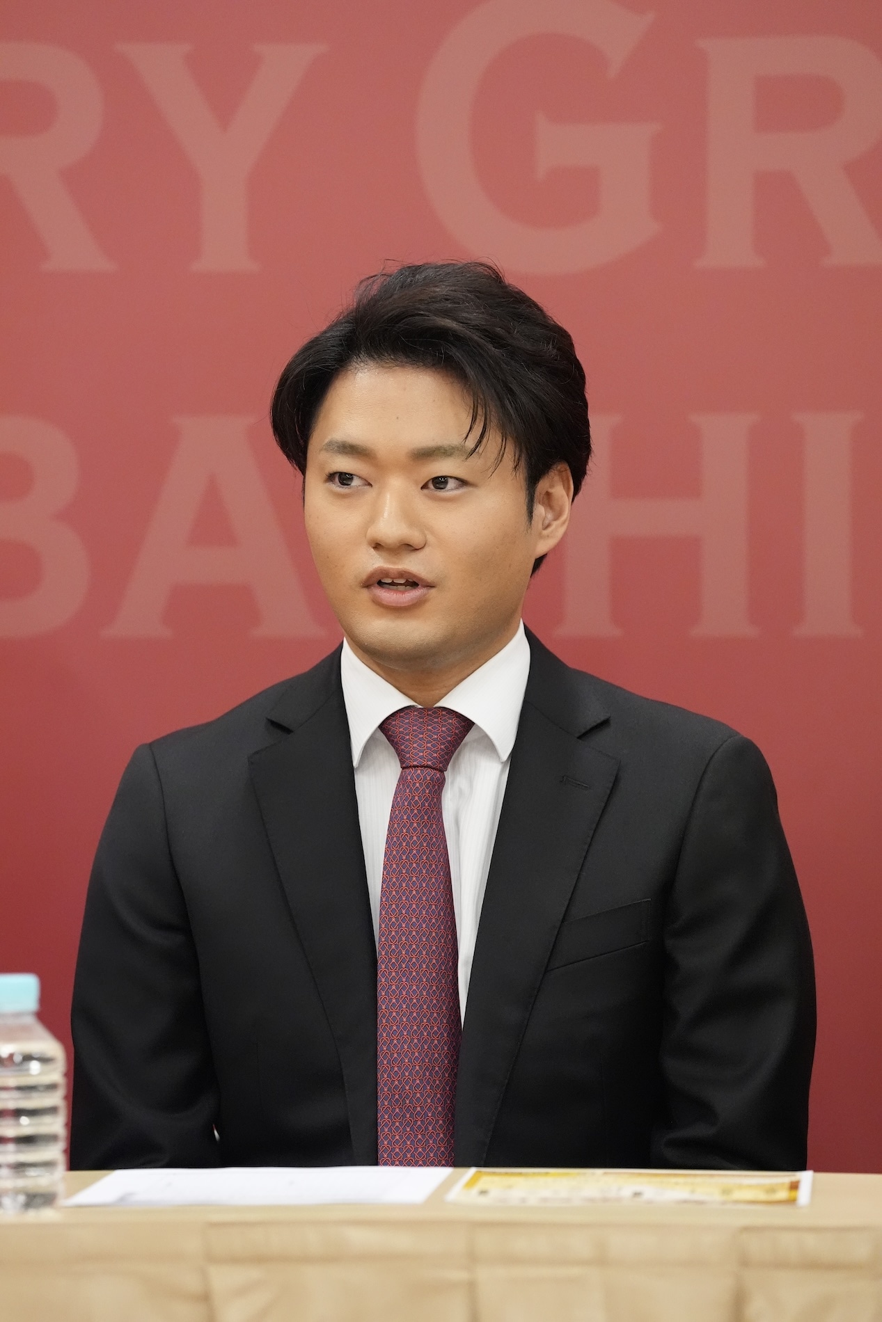 「初春大歌舞伎」会見より、中村福之助。