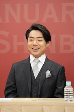 「初春大歌舞伎」会見より、中村鷹之資。