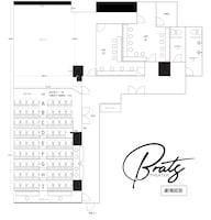 新宿シアターブラッツのリニューアル仮図面。