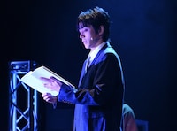 LIVE×Reading Musical「オッサン（36）がアイドルになる話」公開ゲネプロより、廣瀬智紀演じるヨイチ（如月与一）。