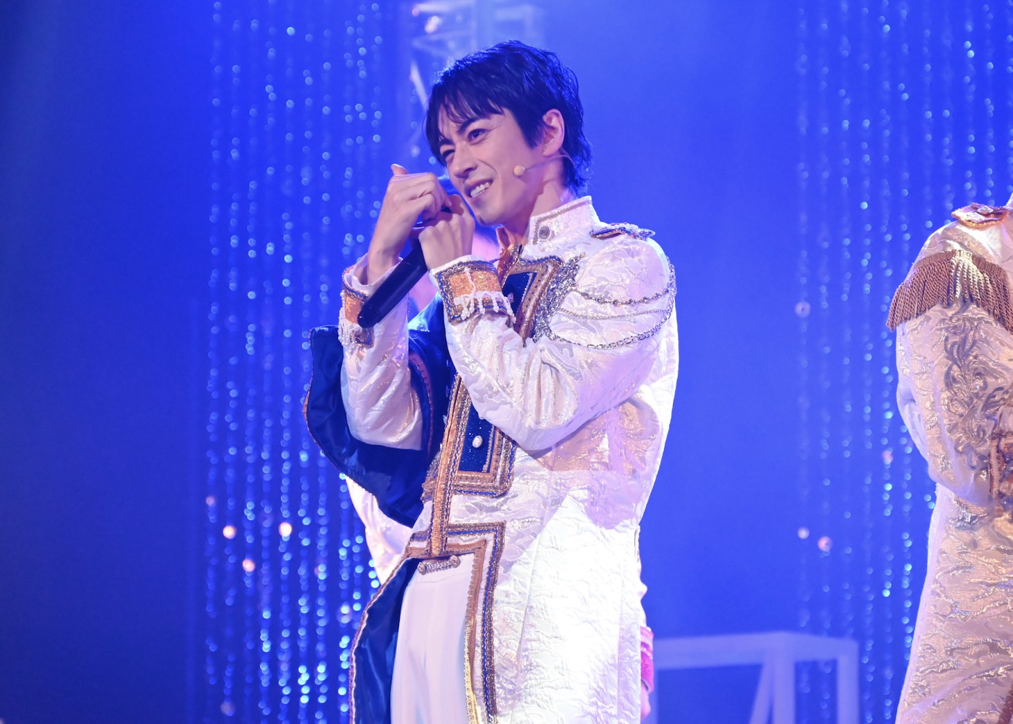 LIVE×Reading Musical「オッサン（36）がアイドルになる話」公開ゲネプロより、廣瀬智紀演じるヨイチ（如月与一）。