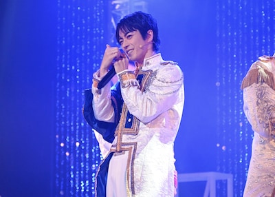 LIVE×Reading Musical「オッサン（36）がアイドルになる話」公開ゲネプロより、廣瀬智紀演じるヨイチ（如月与一）。