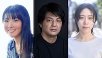 namu 第2回公演「観測地」出演者。左から福田麻由子、松本哲也、伊島青。