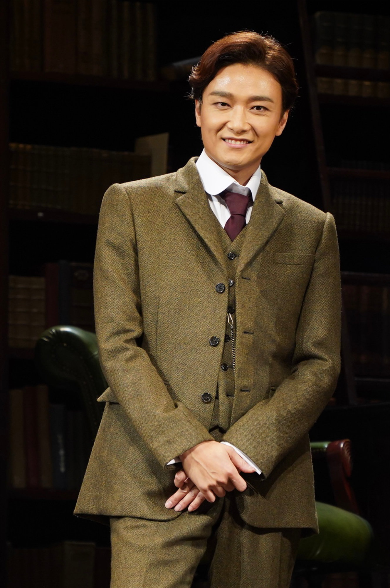 ミュージカル「ダディ・ロング・レッグズ」囲み取材より、井上芳雄。