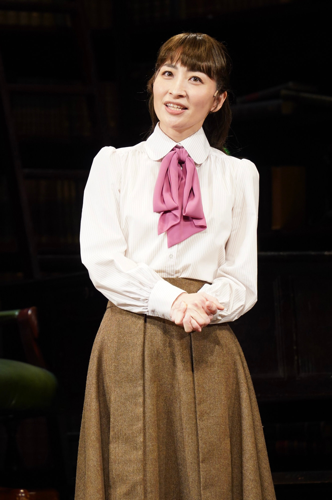 ミュージカル「ダディ・ロング・レッグズ」囲み取材より、坂本真綾。