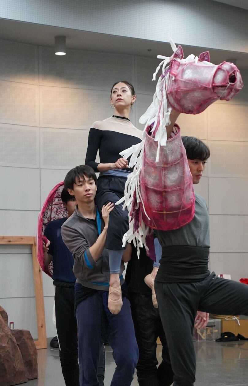 Orchardシリーズ K-BALLET Opto「踊る。遠野物語」稽古の様子。