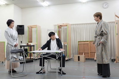 舞台「わが歌ブギウギ～笠置シヅ子物語～」稽古の様子。