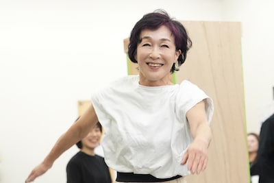 舞台「わが歌ブギウギ～笠置シヅ子物語～」稽古の様子。