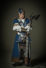 あべこうじ扮するアボット。