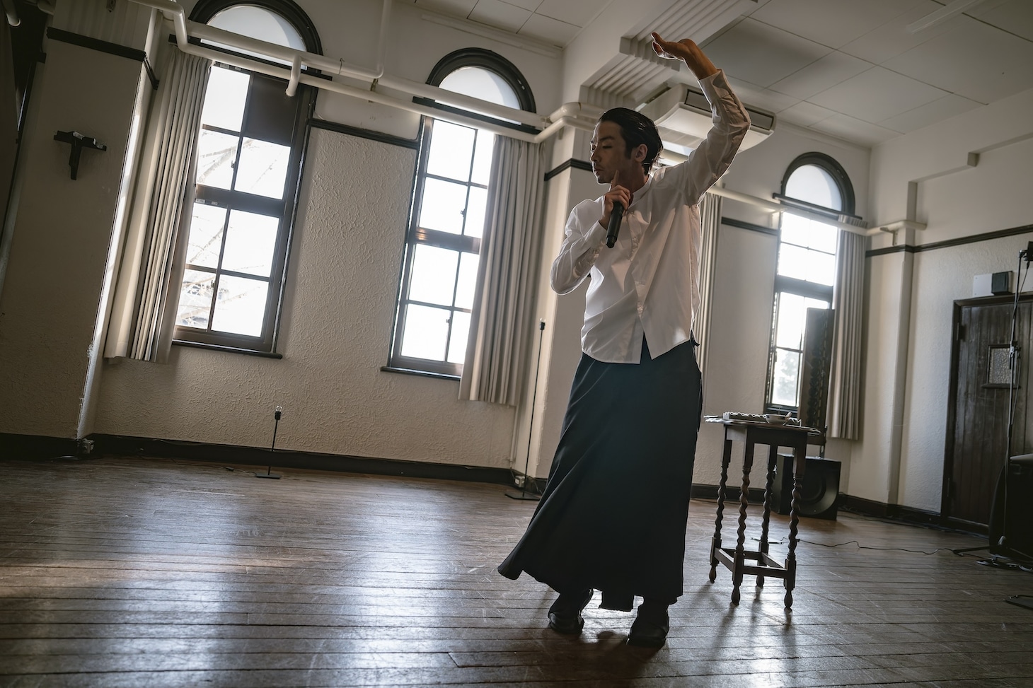 「Mirai Moriyama x Marihiko Hara Live in Progress」より。（Photo: Yoshikazu Inoue）