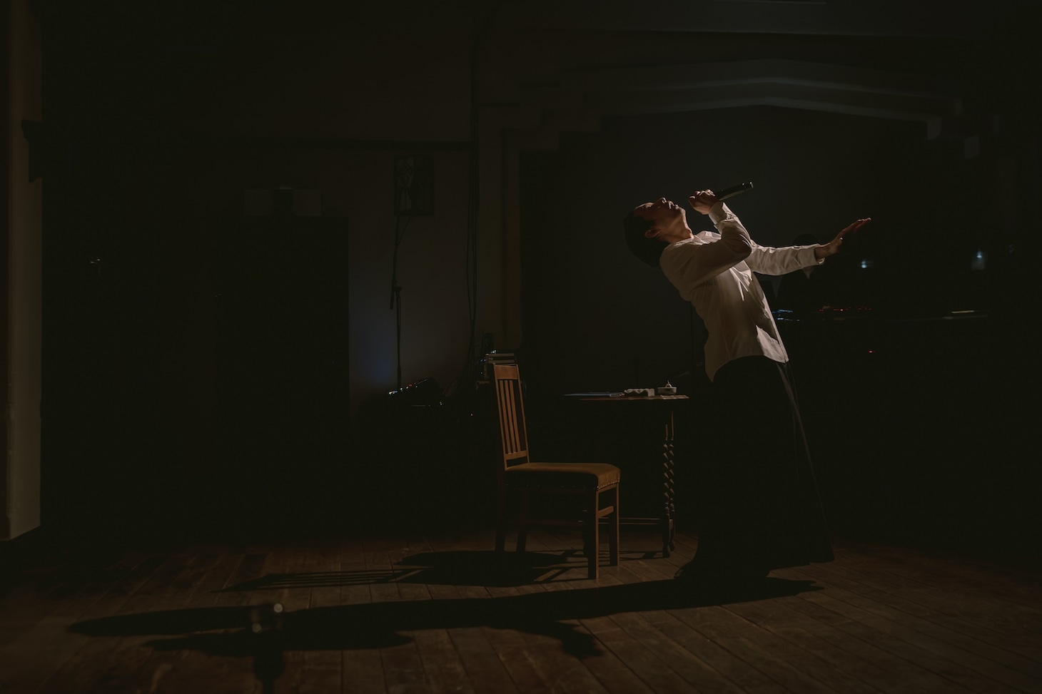 「Mirai Moriyama x Marihiko Hara Live in Progress」より。（Photo: Yoshikazu Inoue）