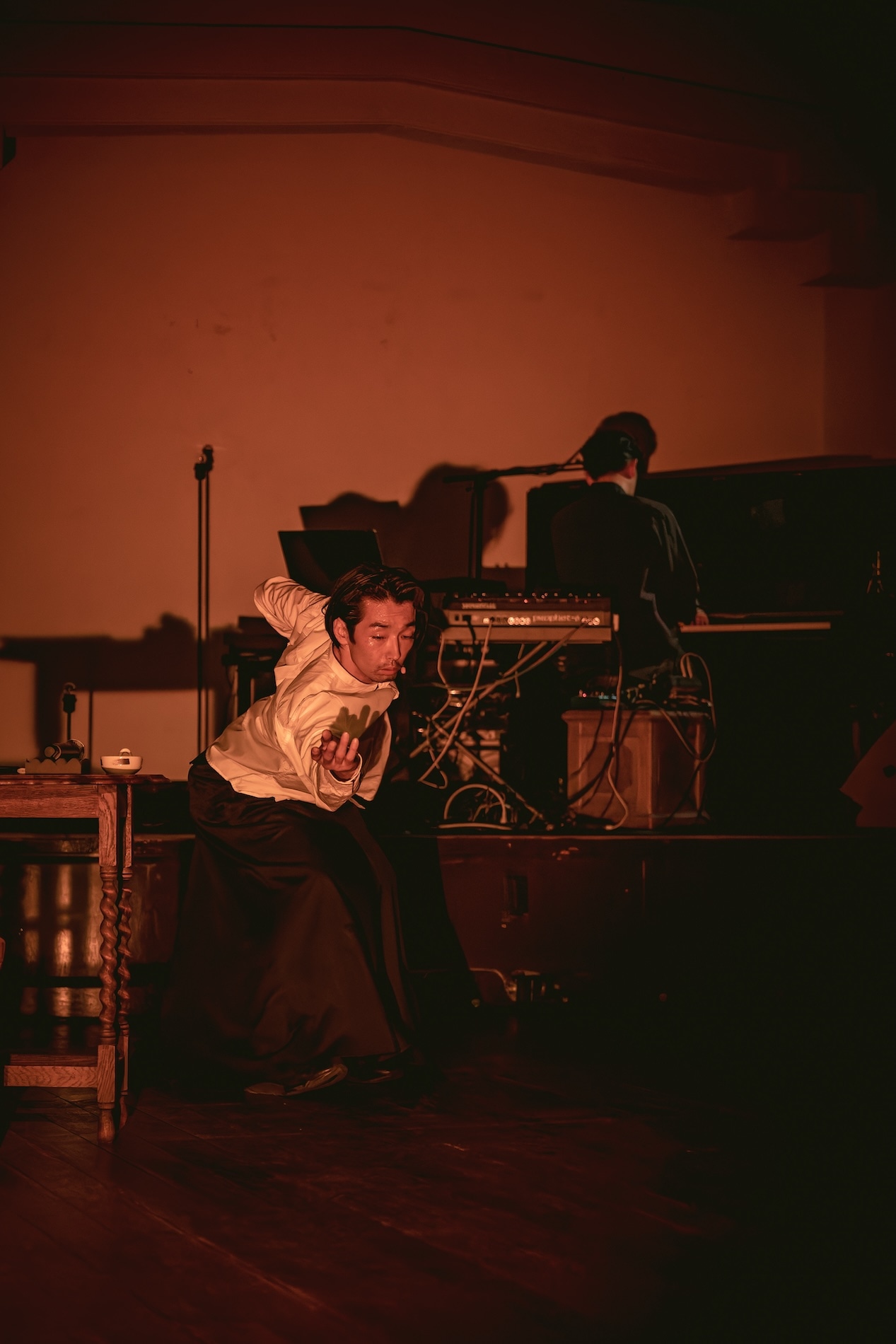 「Mirai Moriyama x Marihiko Hara Live in Progress」より。（Photo: Yoshikazu Inoue）