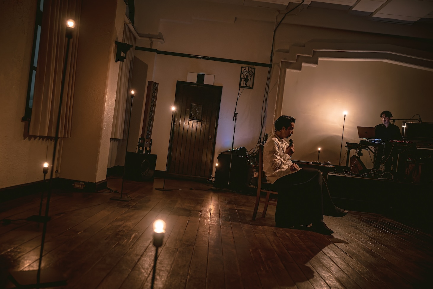 「Mirai Moriyama x Marihiko Hara Live in Progress」より。（Photo: Yoshikazu Inoue）