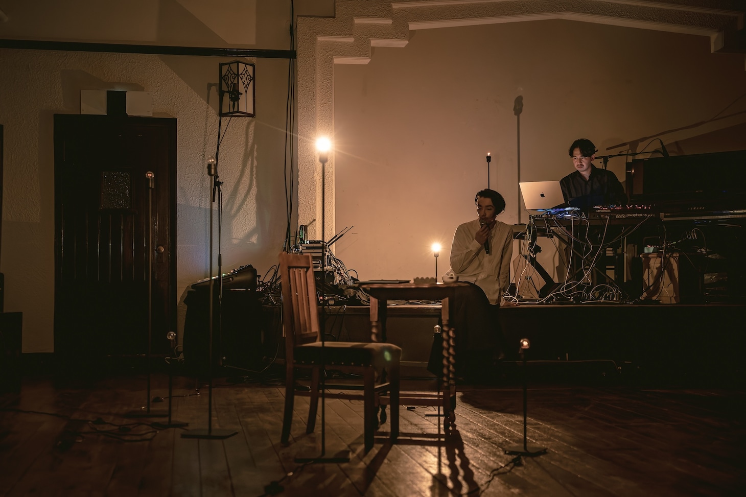 「Mirai Moriyama x Marihiko Hara Live in Progress」より。（Photo: Yoshikazu Inoue）