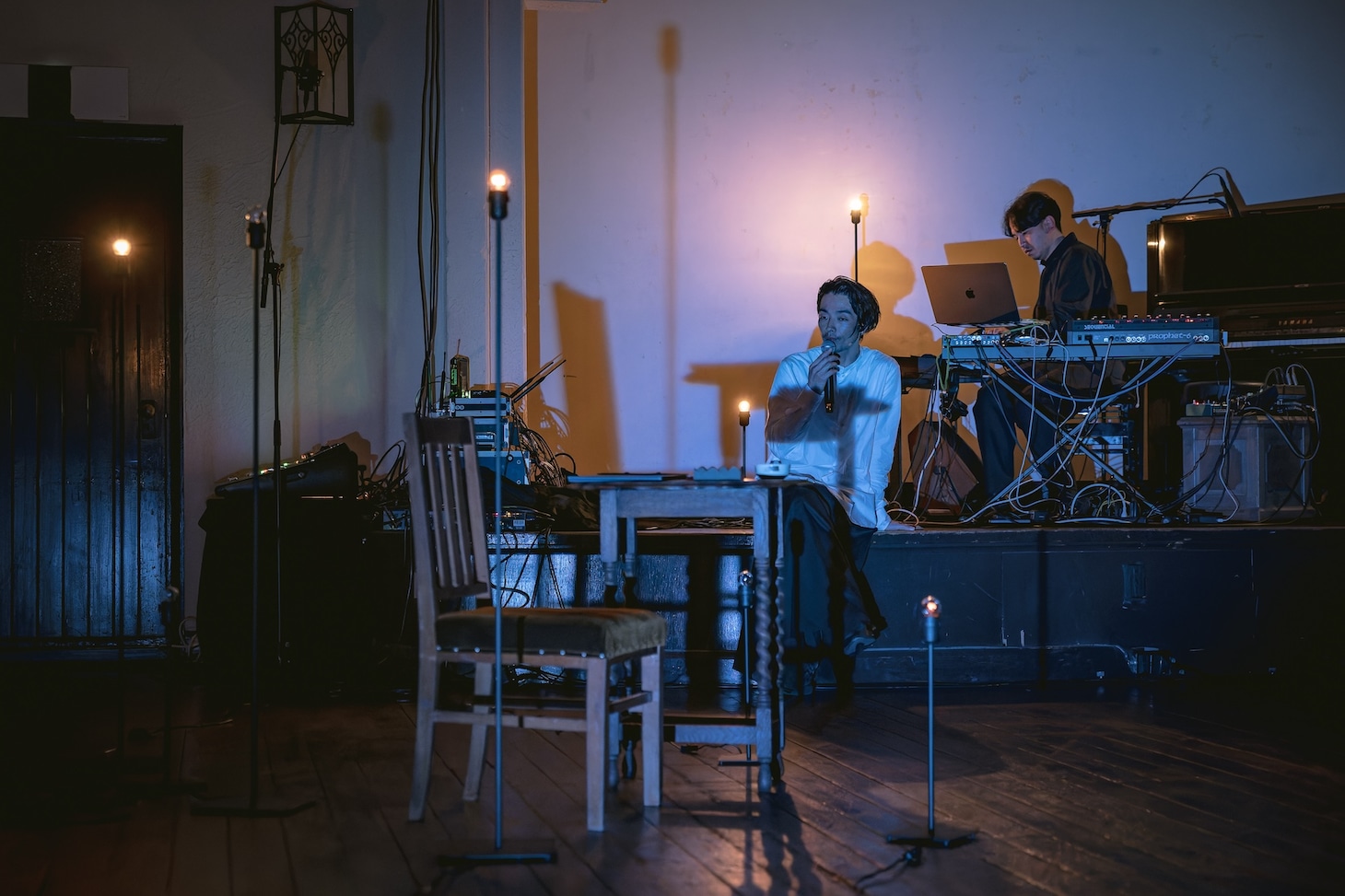 「Mirai Moriyama x Marihiko Hara Live in Progress」より。（Photo: Yoshikazu Inoue）