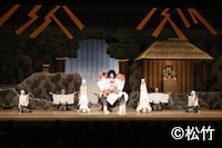 「初春大歌舞伎」昼の部より、「歌舞伎十八番の内 鳴神」Aプロの様子。