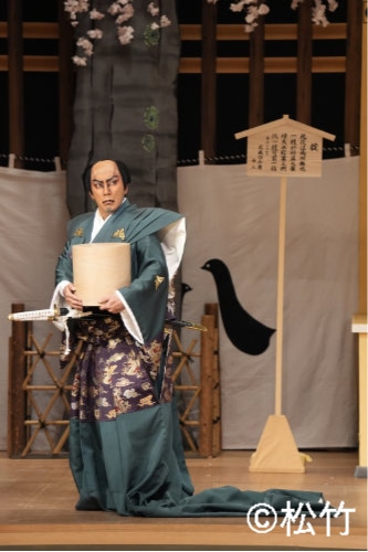 「初春大歌舞伎」昼の部より、「一谷嫩軍記 熊谷陣屋」Aプロの様子。