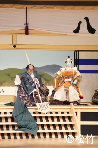 「初春大歌舞伎」昼の部より、「一谷嫩軍記 熊谷陣屋」Aプロの様子。