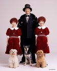 ミュージカル「アニー」岡田浩暉ら“大人キャスト”発表、犬たちを交えたビジュアルも解禁