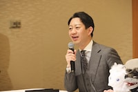 二月花形歌舞伎「あらしのよるに」取材会より、中村壱太郎。
